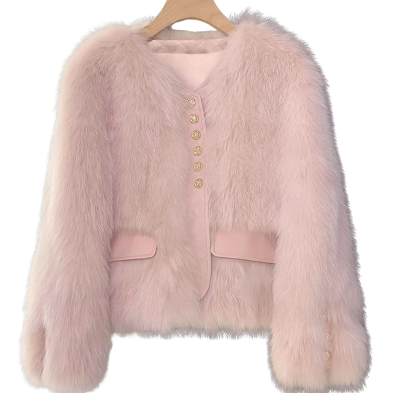 RUTH™ – Stylish Faux Fur Patchwork Winter Jacket