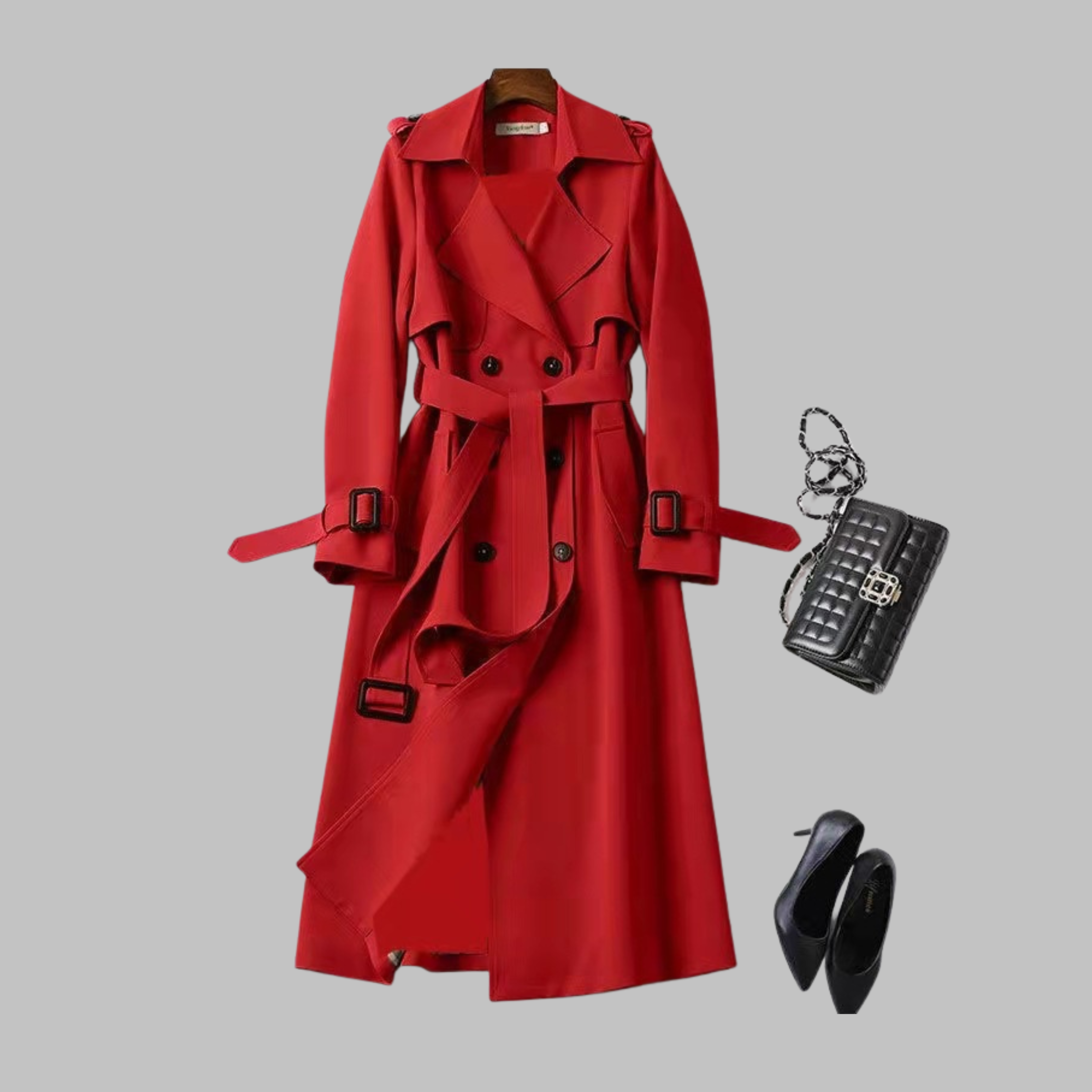 TIA™ - Elegant Knee-Length Loose Fit Coat