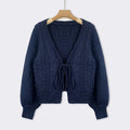 YERIEL™ - Cozy Vintage Chunky Tie-Front Long Sleeve