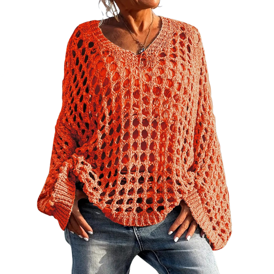 GRACIE™ – Relaxed Openwork Knit Sweater